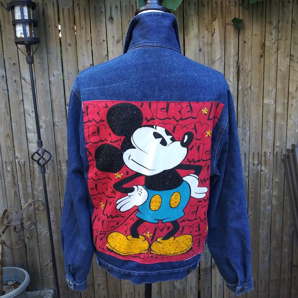 VTG JG Hook Mickey Mouse Denim Jacket M